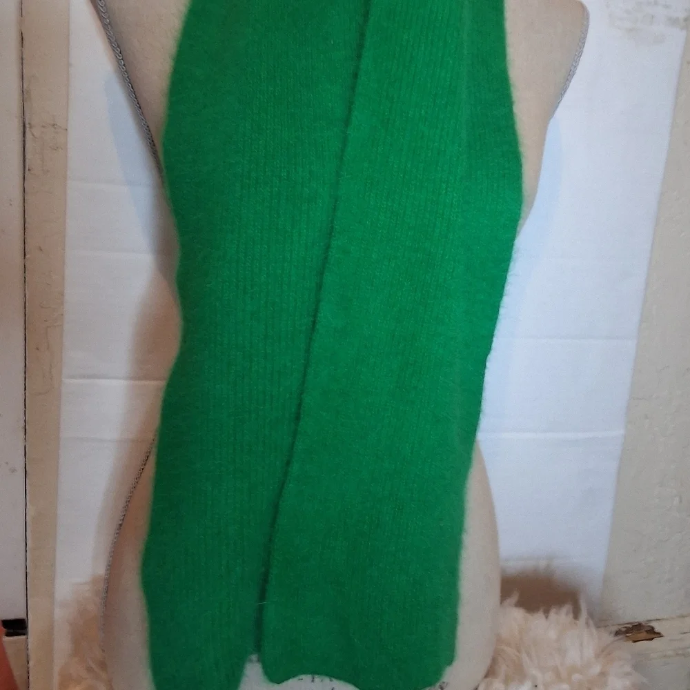 Nordstrom Green Angora Scarf